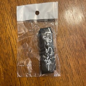 Taylor Swift black leather tie bracelet